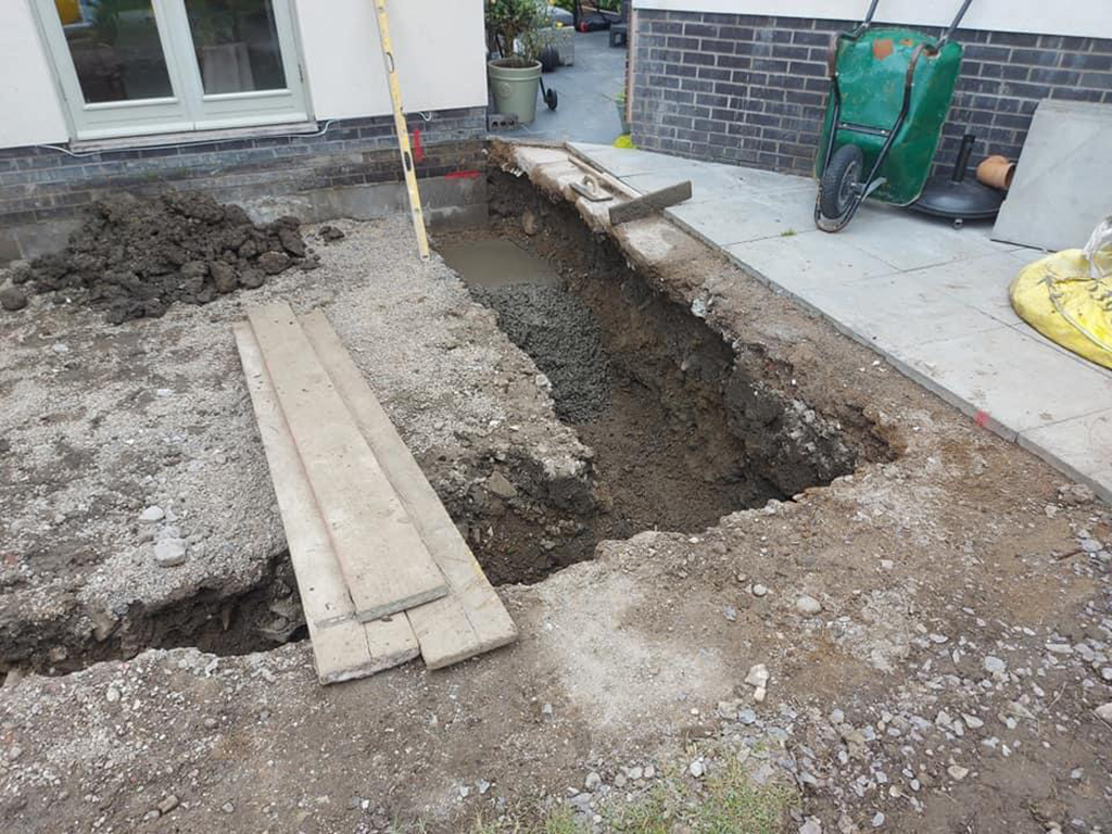 Foundations house extension neath